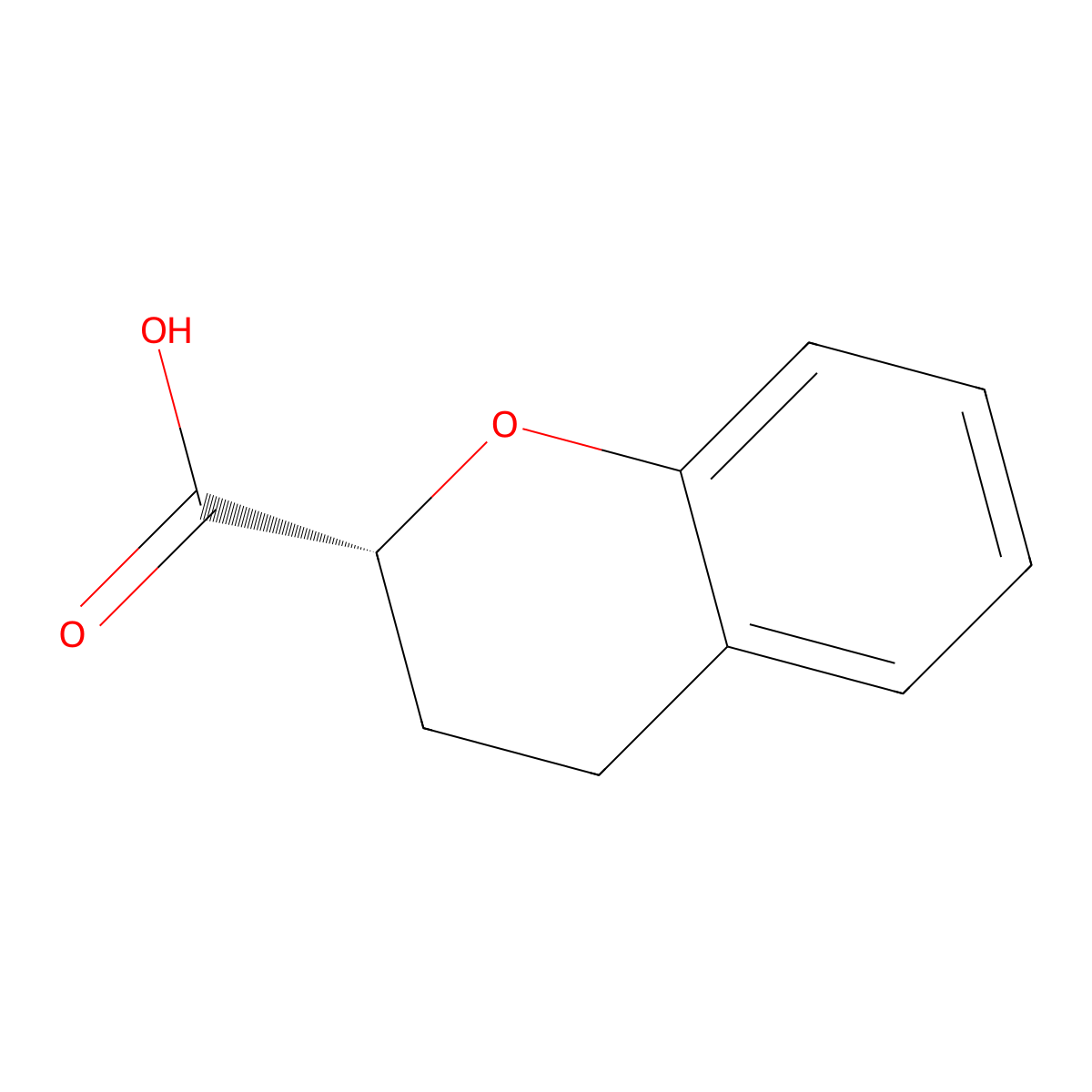 (R)-chroman-2-carboxylic acid molecular structure, CAS 83780-47-6