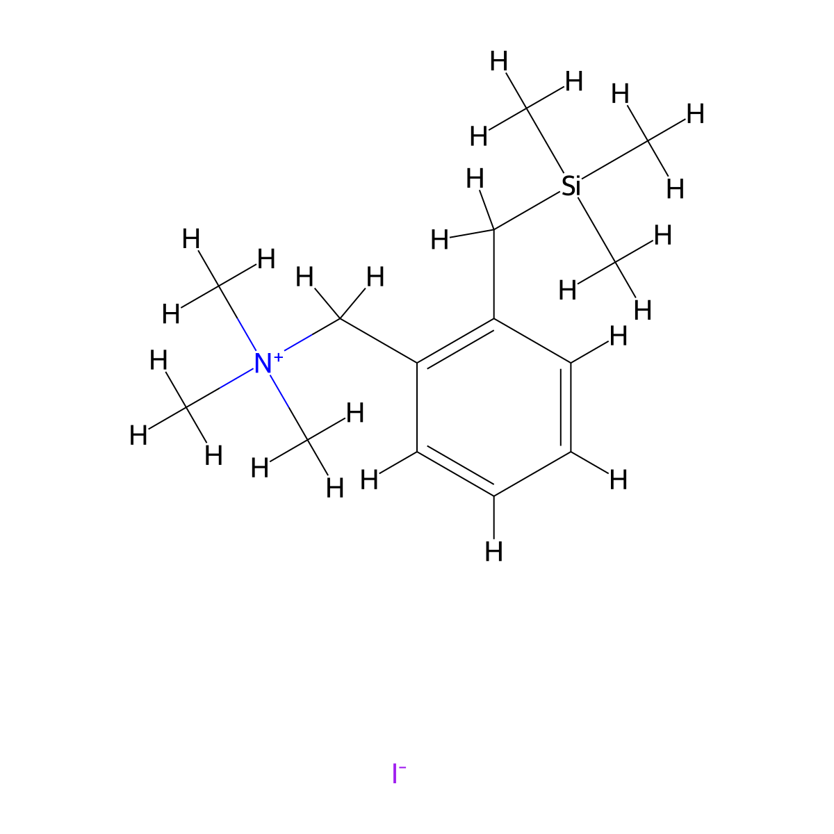 Trimethyl(2-((trimethylsilyl)methyl)benzyl)ammonium Iodide molecular structure, CAS 83781-47-9