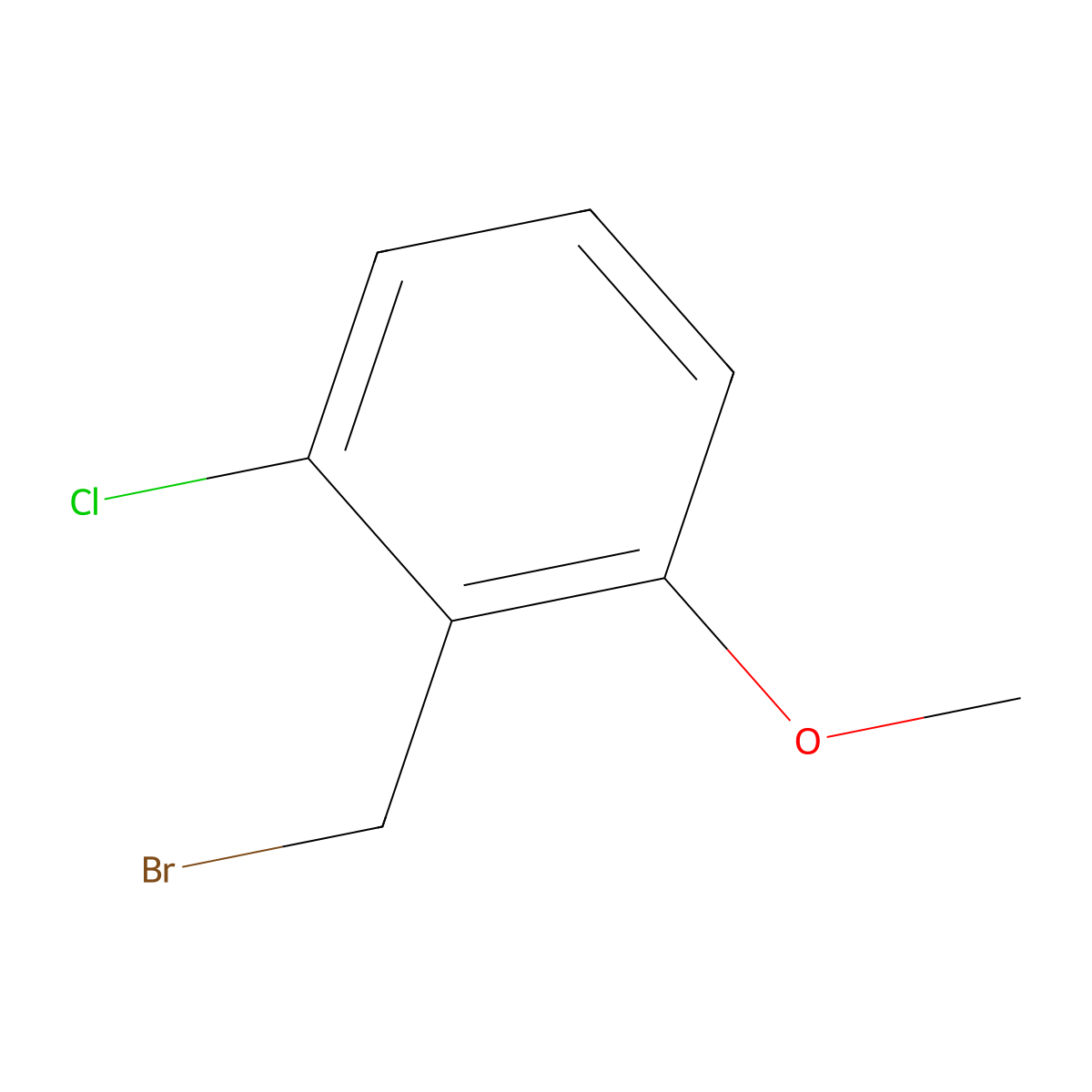 2-(Bromomethyl)-1-chloro-3-methoxybenzene molecular structure, CAS 83781-95-7