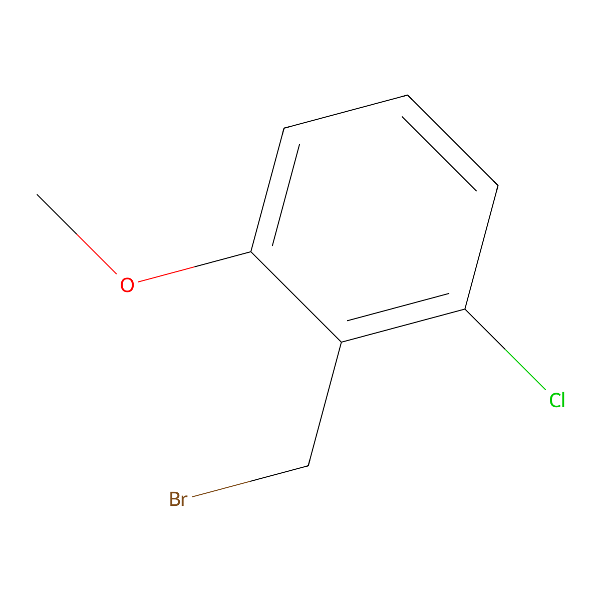 2-(Bromomethyl)-1-chloro-3-methoxybenzene molecular structure, CAS 83781-95-7