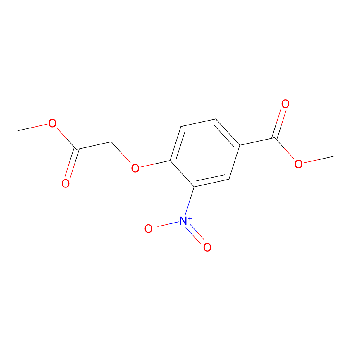 Methyl 4-(2-methoxy-2-oxoethoxy)-3-nitrobenzoate molecular structure, CAS 83785-14-2