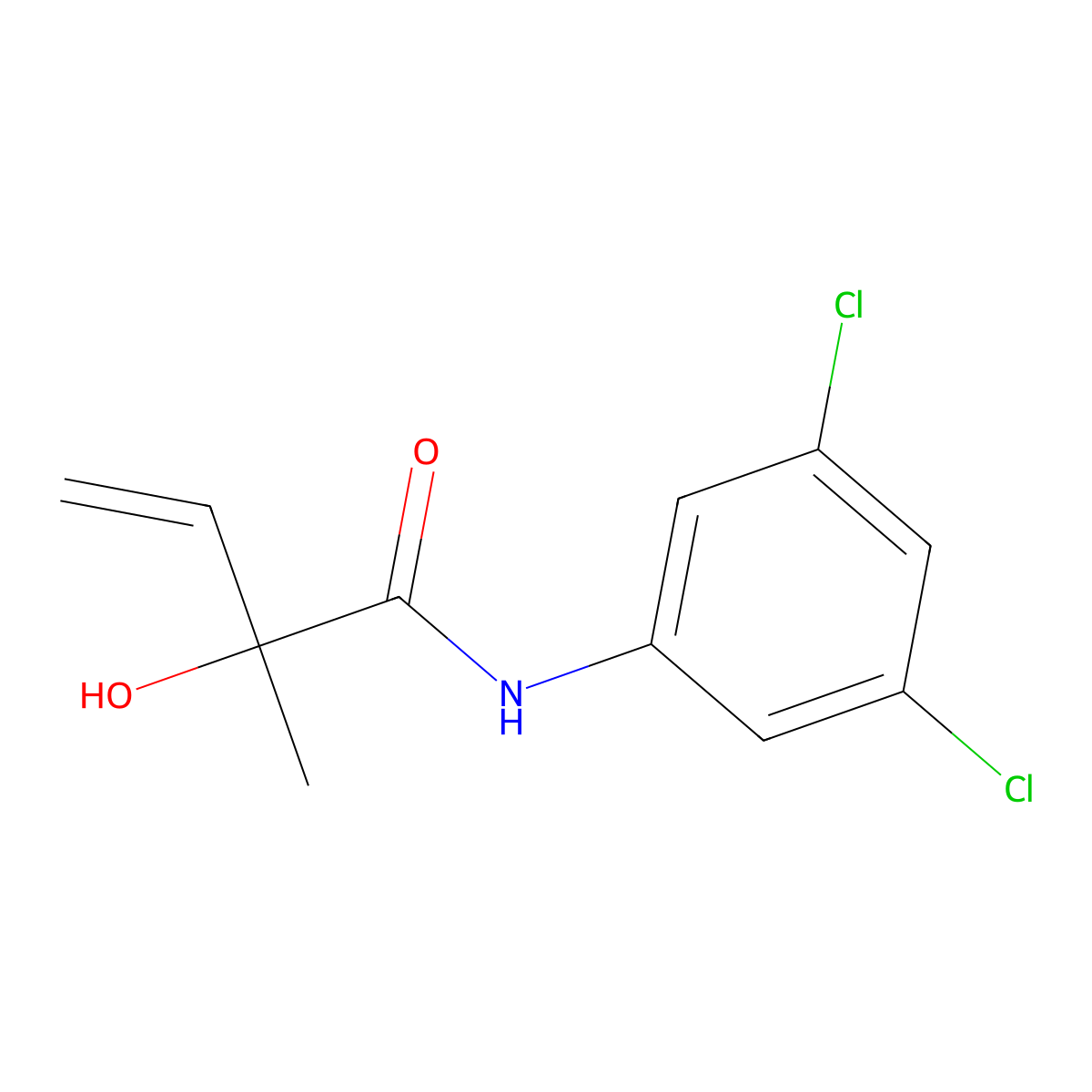 N-(3,5-Dichlorophenyl)-2-hydroxy-2-methyl-3-butenamide molecular structure, CAS 83792-61-4