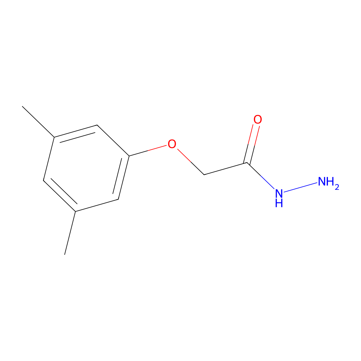 2-(3,5-Dimethylphenoxy)acetohydrazide molecular structure, CAS 83798-15-6