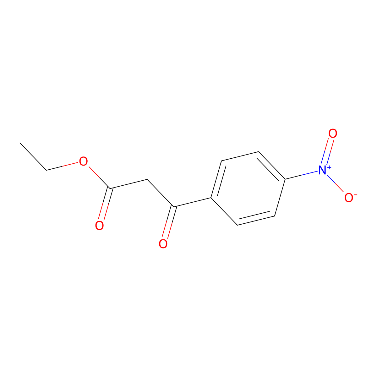 Benzenepropanoic acid, 4-nitro-beta-oxo-, ethyl ester molecular structure, CAS 838-57-3