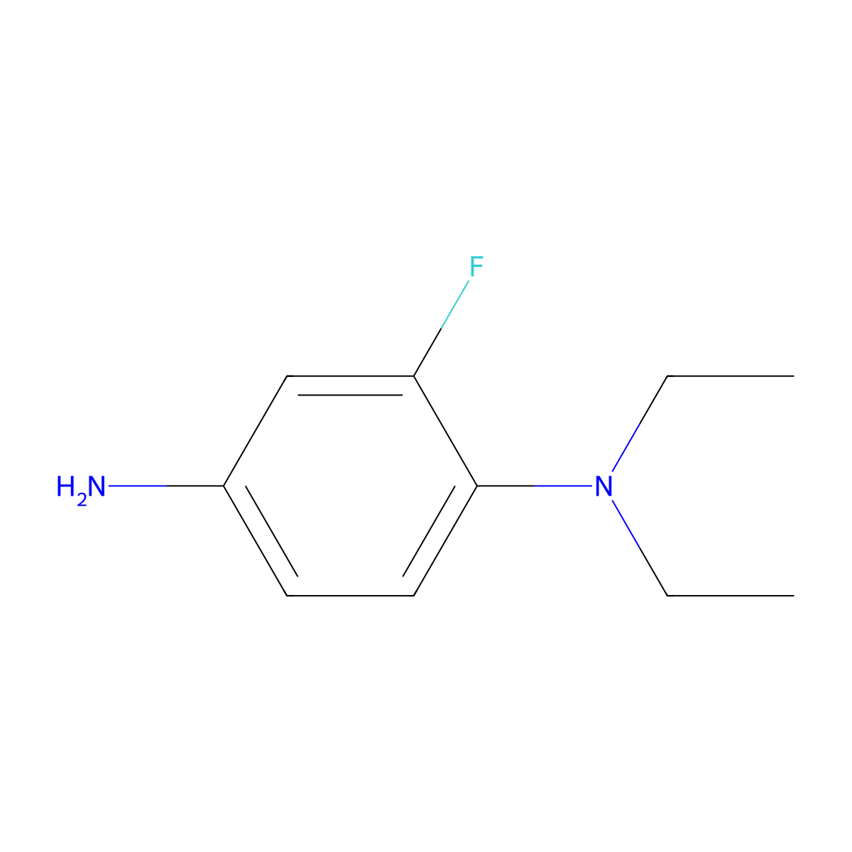 N1,N1-Diethyl-2-fluorobenzene-1,4-diamine molecular structure, CAS 83800-33-3