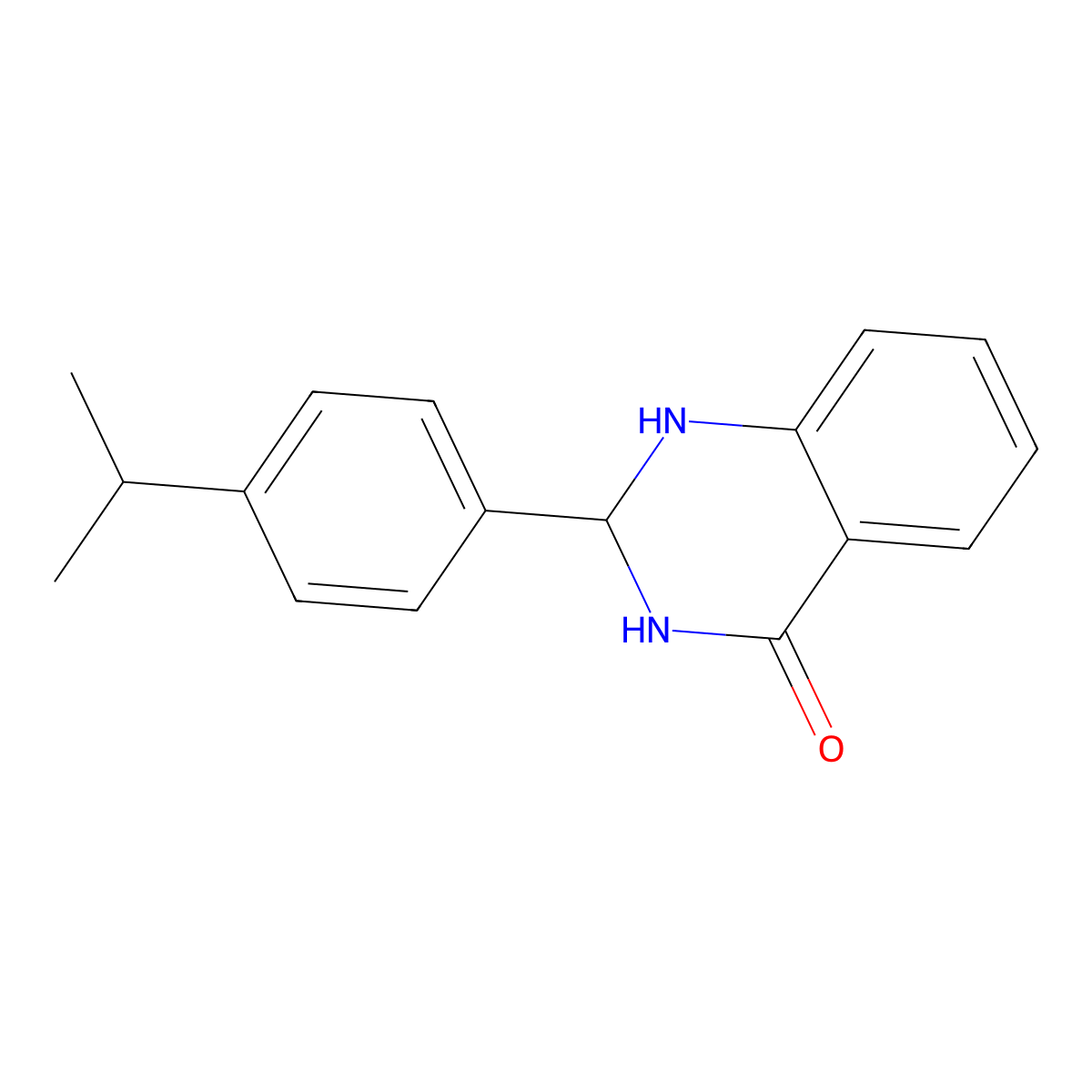 2-(4-Isopropylphenyl)-2,3-dihydroquinazolin-4(1H)-one molecular structure, CAS 83800-96-8