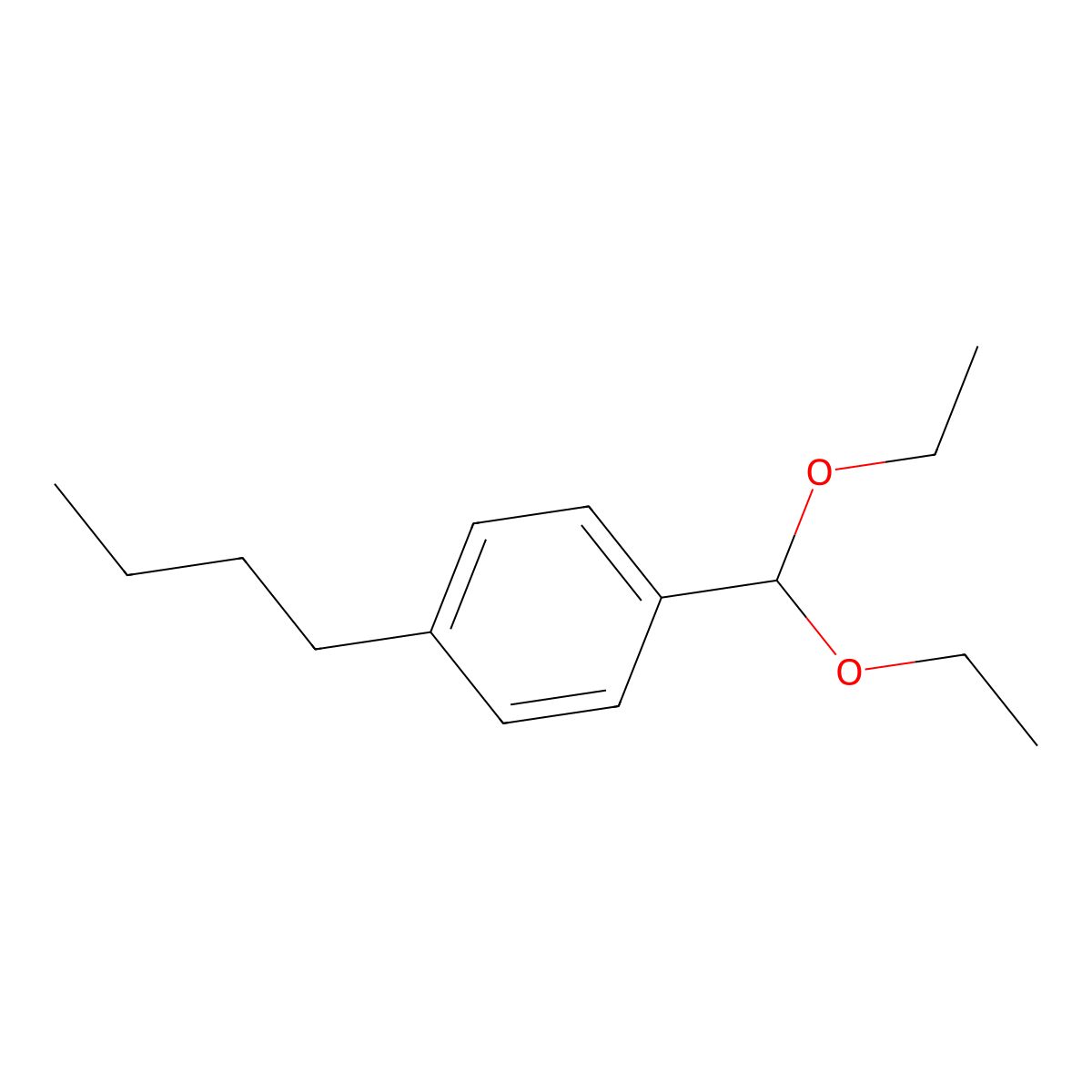 1-Butyl-4-(diethoxymethyl)benzene molecular structure, CAS 83803-80-9