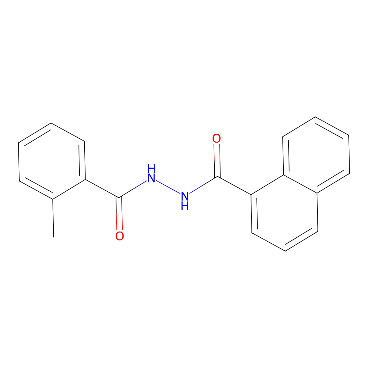 2'-(2-Methylbenzoyl)-1-naphthohydrazide molecular structure, CAS 83803-93-4