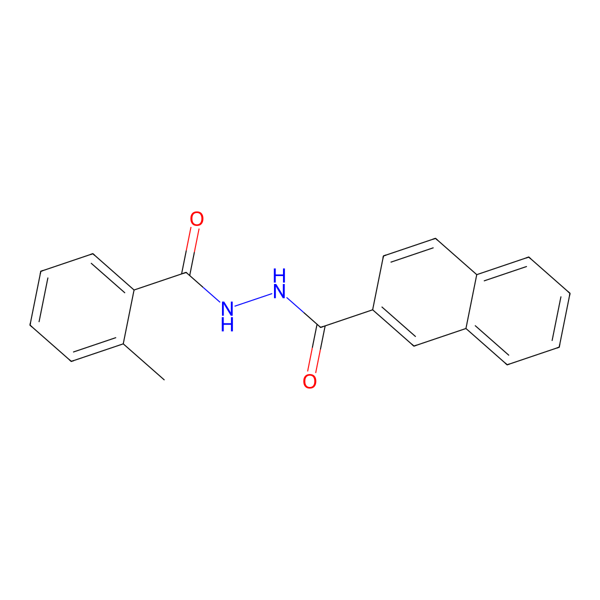 2'-(2-Methylbenzoyl)-2-naphthohydrazide molecular structure, CAS 83803-94-5