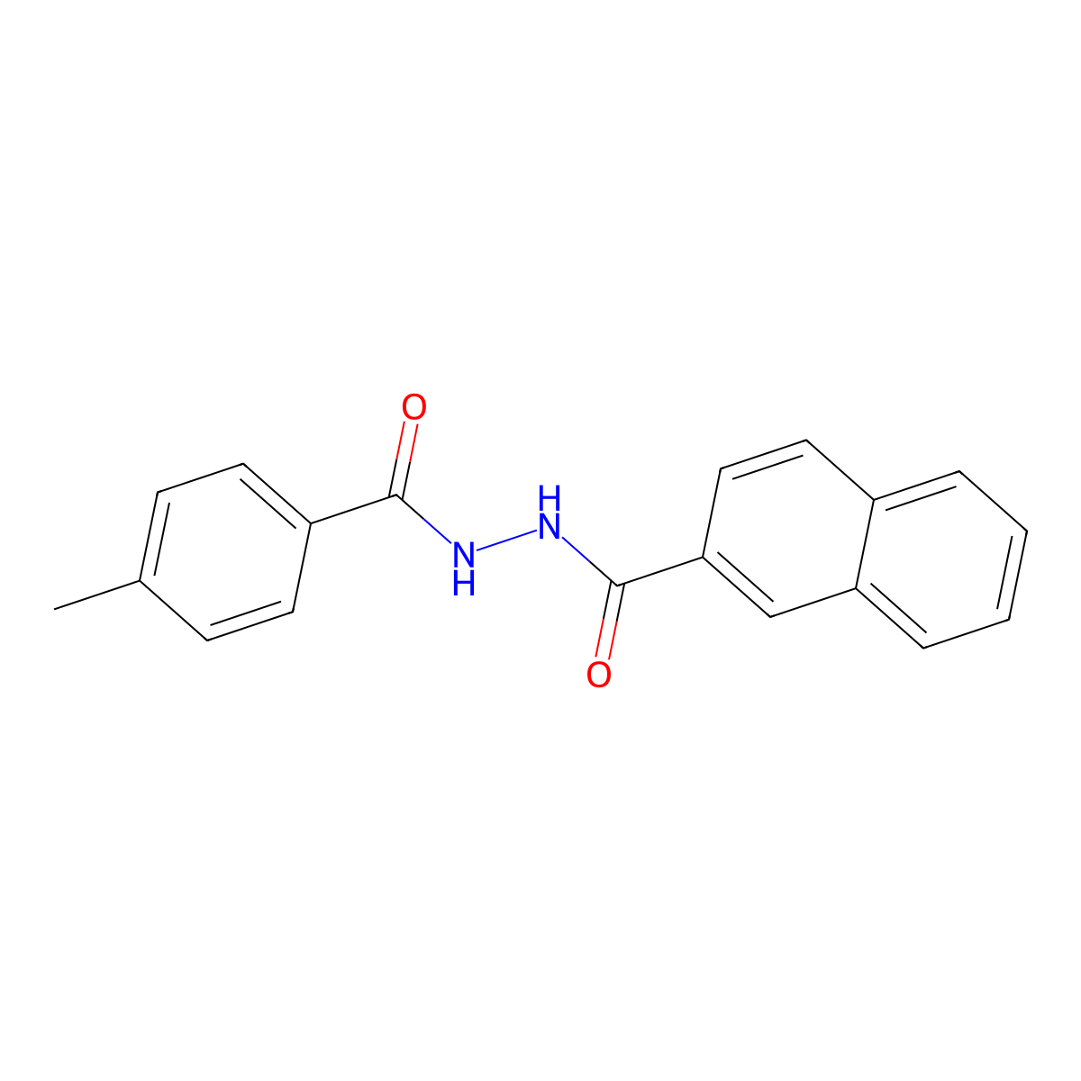 2'-(4-Methylbenzoyl)-2-naphthohydrazide molecular structure, CAS 83803-95-6