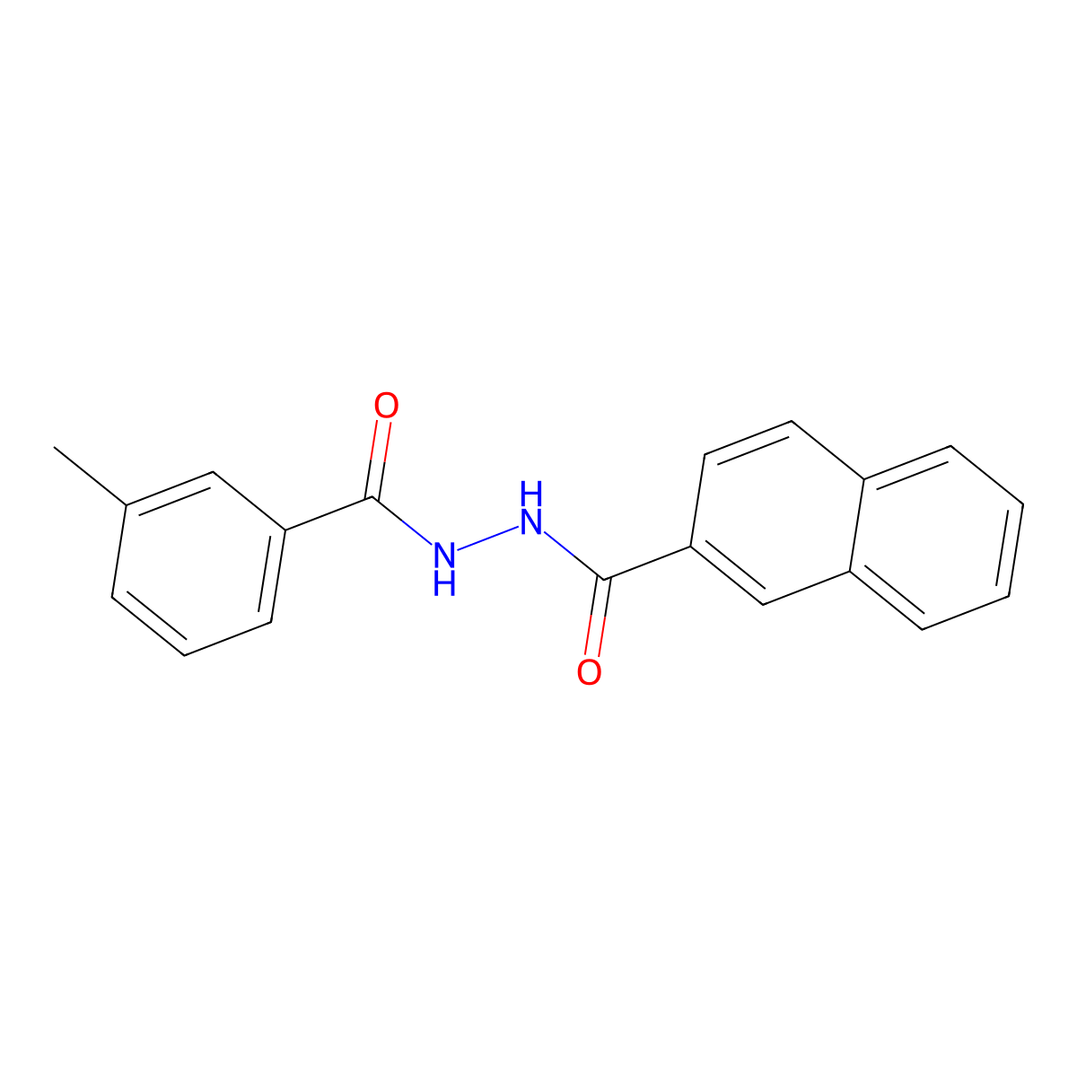 2'-(3-Methylbenzoyl)-2-naphthohydrazide molecular structure, CAS 83803-96-7