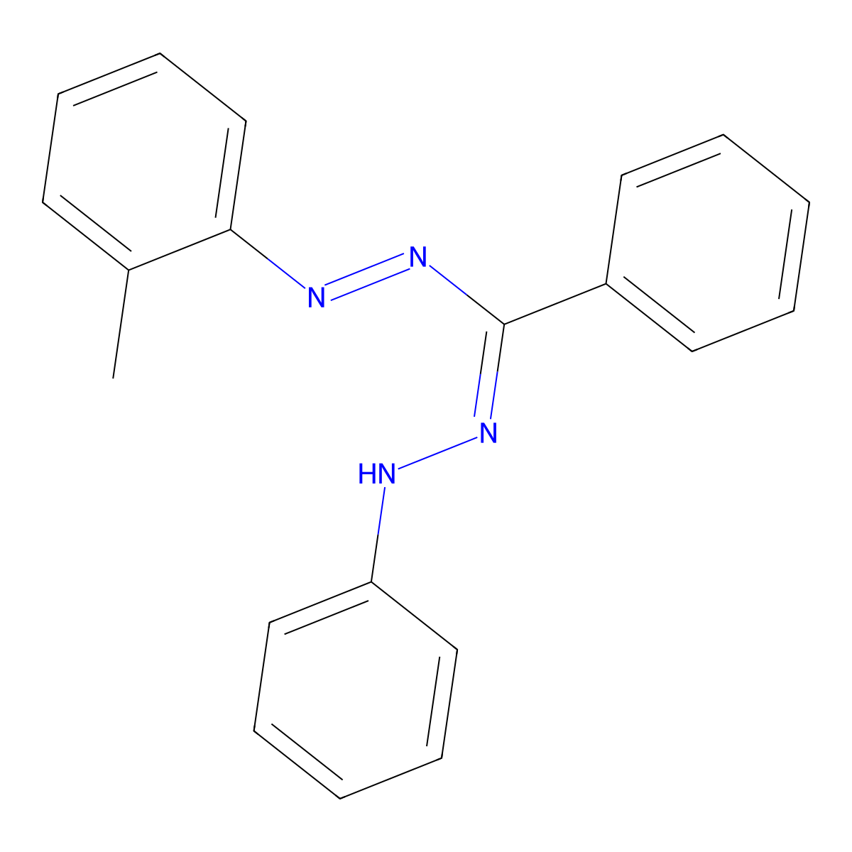 N'-anilino-N-(2-methylphenyl)iminobenzenecarboximidamide molecular structure, CAS 83809-73-8