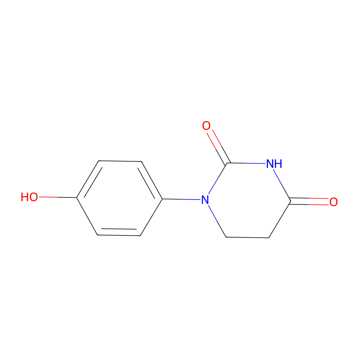 1-(4-Hydroxyphenyl)dihydropyrimidine-2,4(1H,3H)-dione molecular structure, CAS 83809-75-0