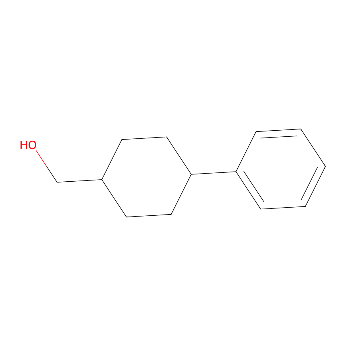 (4-Phenylcyclohexyl)methanol molecular structure, CAS 83811-73-8