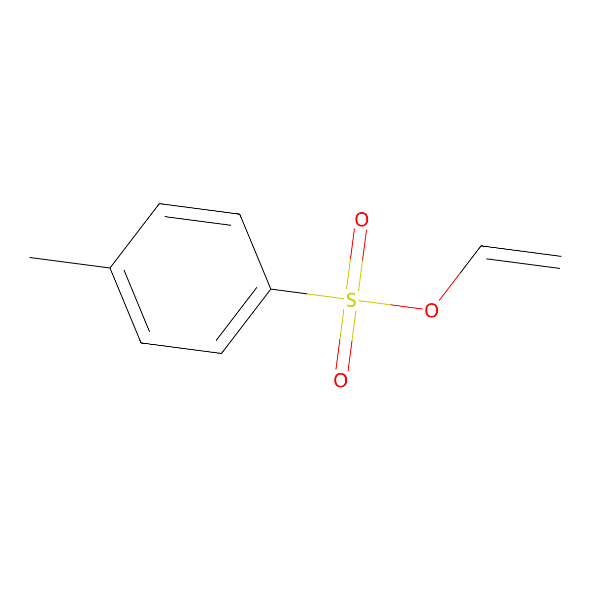 Benzenesulfonic acid, 4-methyl-, ethenyl ester molecular structure, CAS 83813-73-4