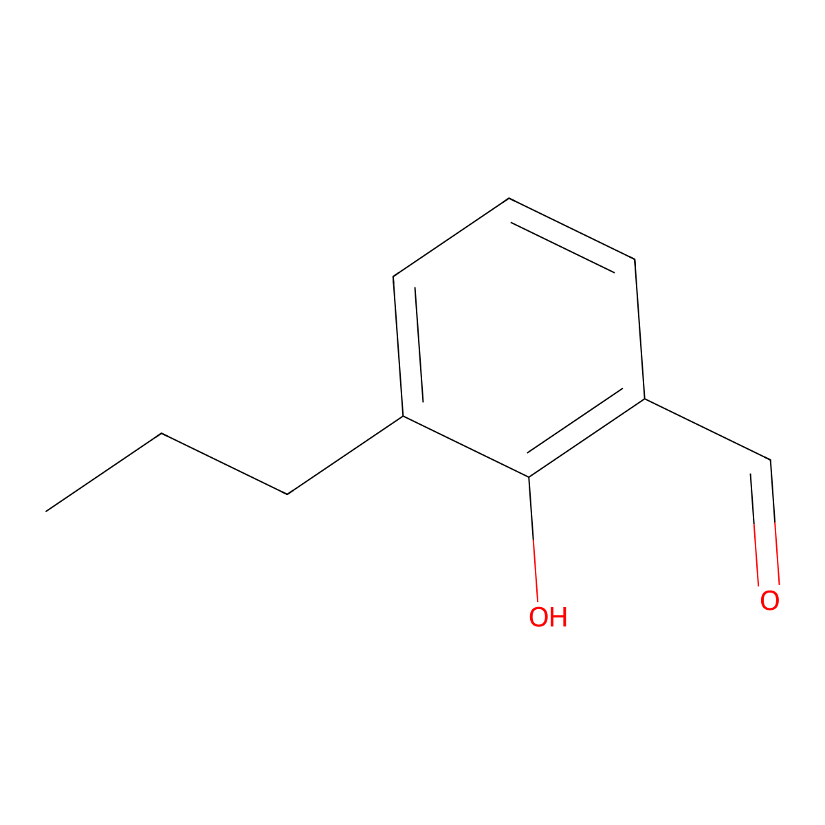 2-hydroxy-3-propylBenzaldehyde molecular structure, CAS 83816-53-9
