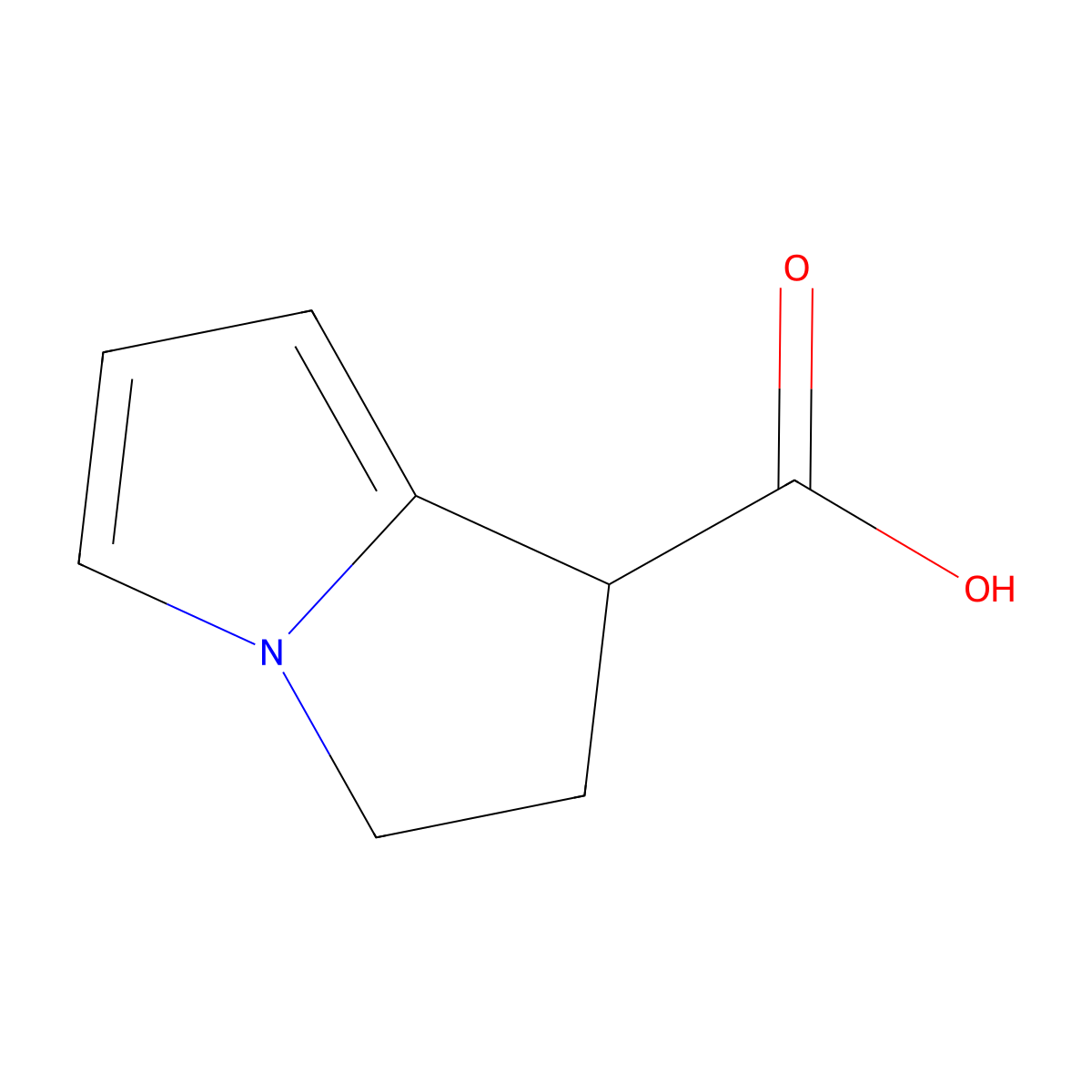 2,3-Dihydro-1h-pyrrolizine-1-carboxylic acid molecular structure, CAS 83820-75-1