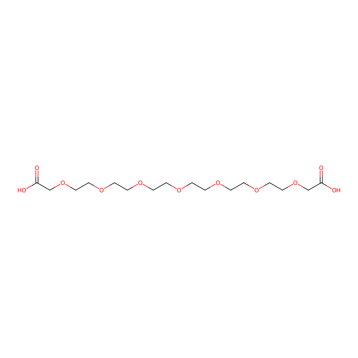 3,6,9,12,15,18,21-Heptaoxatricosanedioic acid molecular structure, CAS 83824-29-7