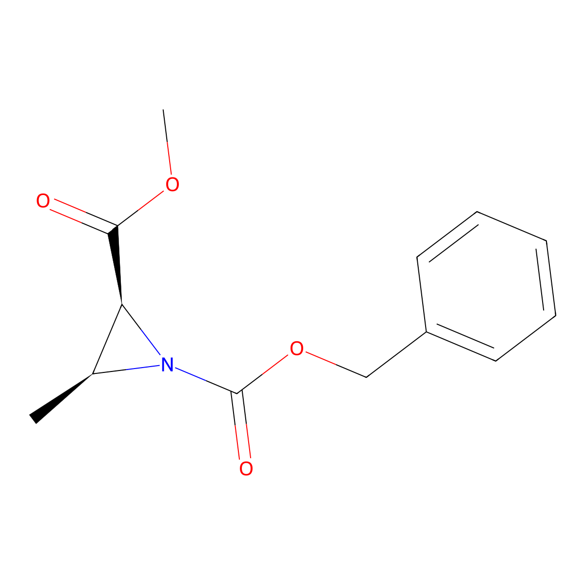 1-Benzyl 2-methyl (2S,3S)-3-methylaziridine-1,2-dicarboxylate molecular structure, CAS 83824-81-1