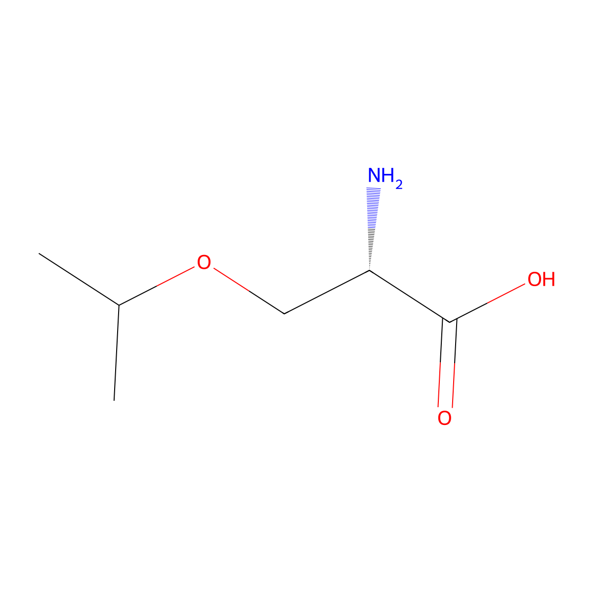 (2S)-2-Amino-3-(propan-2-yloxy)propanoic acid molecular structure, CAS 83824-92-4