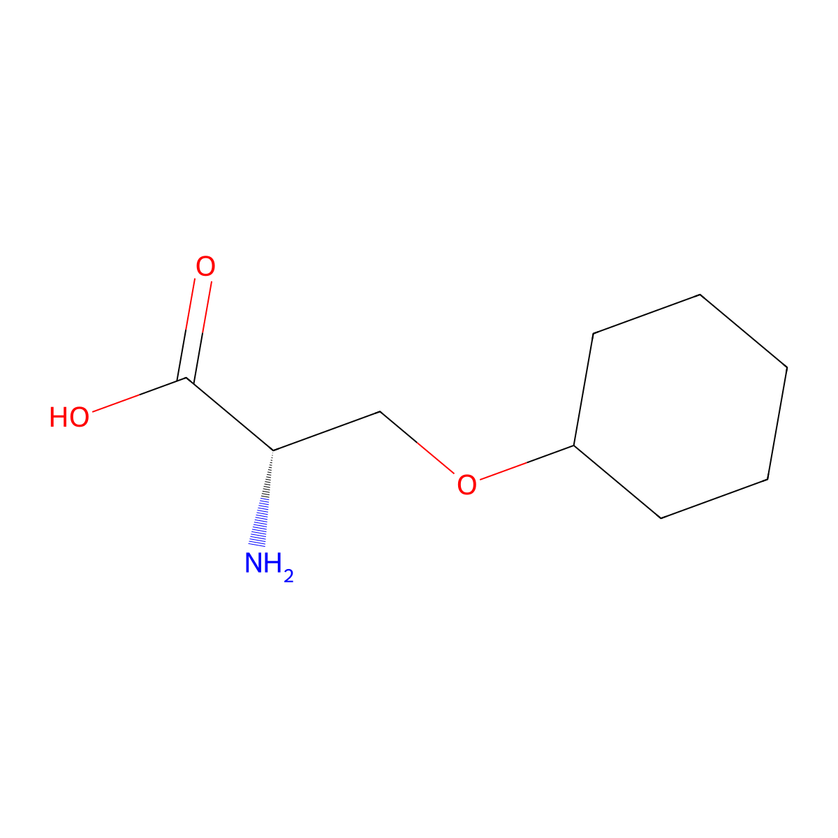 (2S)-2-Amino-3-(cyclohexyloxy)propanoic acid molecular structure, CAS 83824-93-5