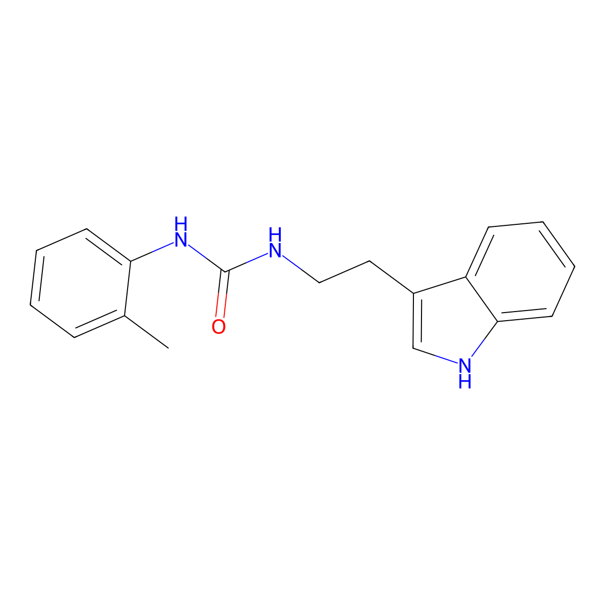 N-[2-(1H-indol-3-yl)ethyl]-N'-(2-methylphenyl)urea molecular structure, CAS 838256-64-7