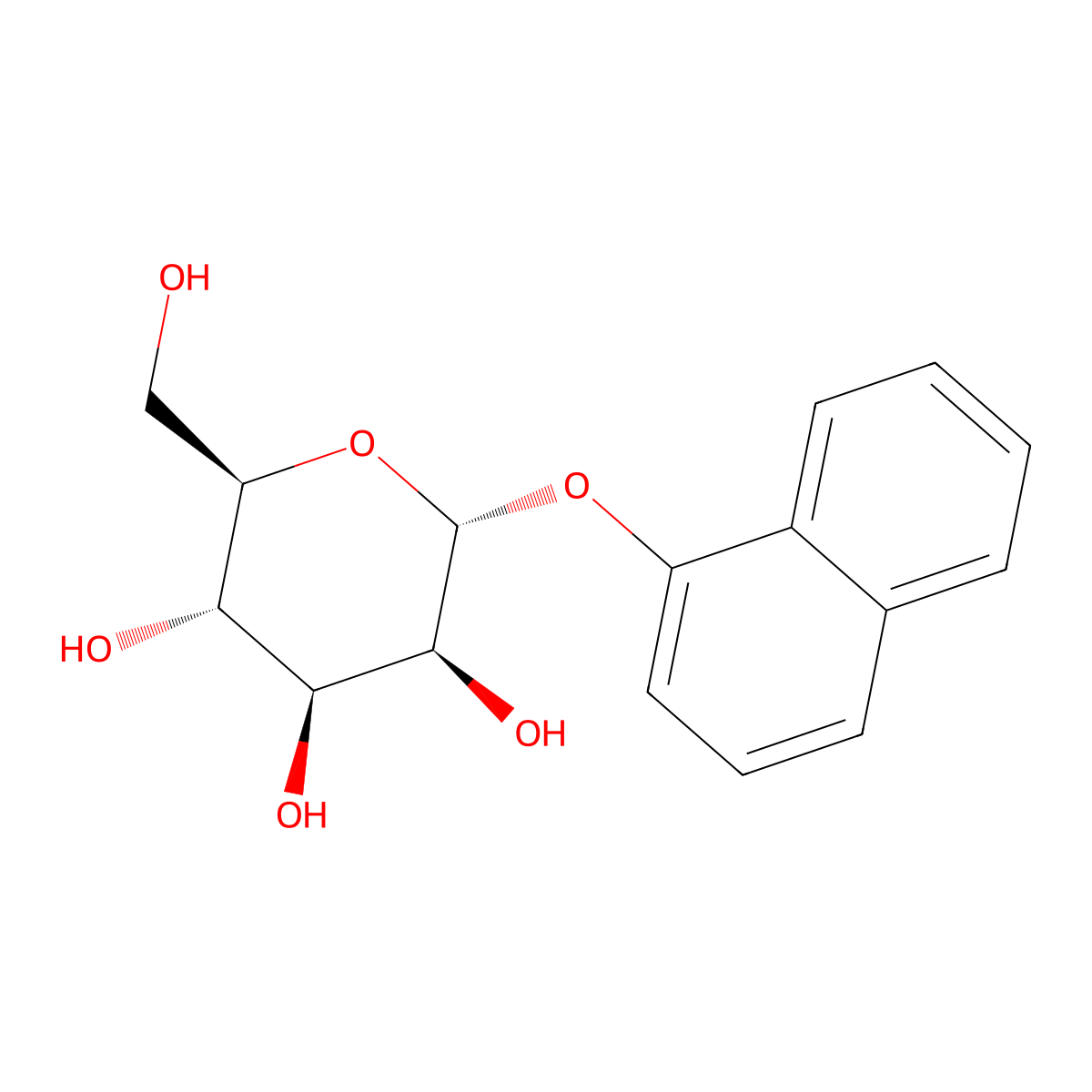 1-Naphthyl alpha-D-mannopyranoside molecular structure, CAS 83833-13-0