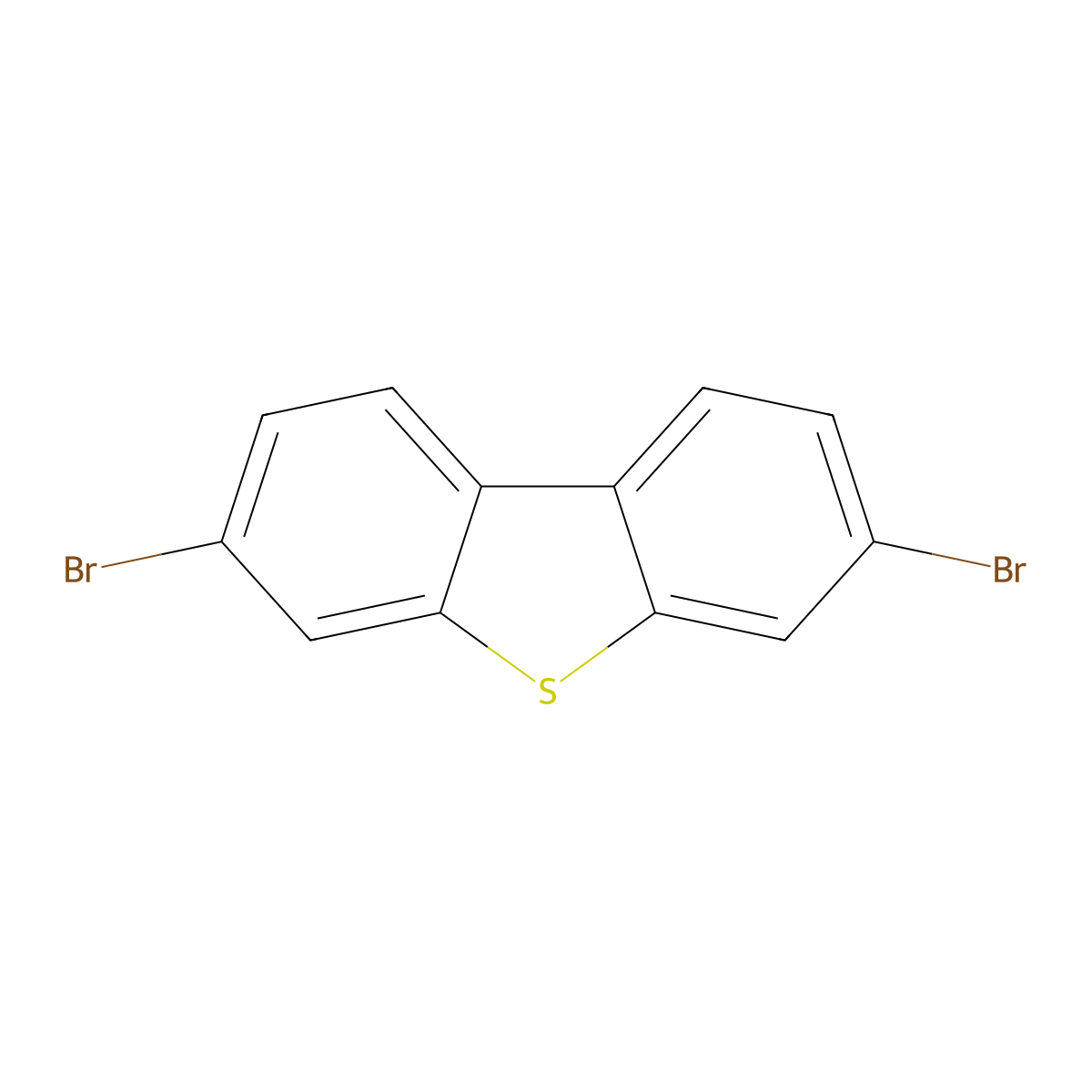 3,7-Dibromodibenzo(b,d)thiophene molecular structure, CAS 83834-10-0
