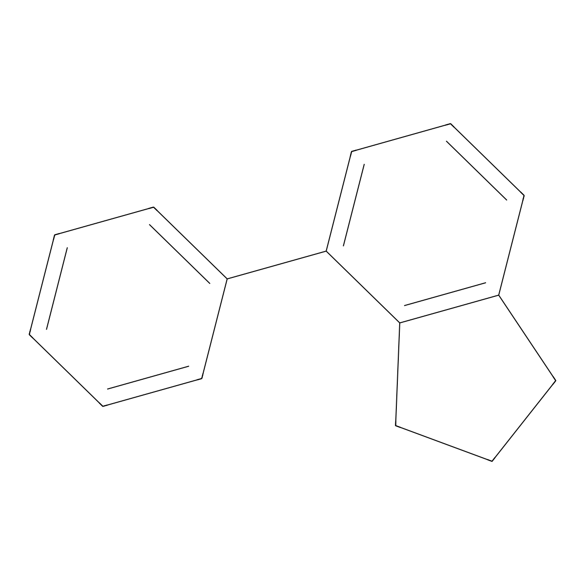 2,3-Dihydro-4-phenyl-1H-indene molecular structure, CAS 83846-26-8