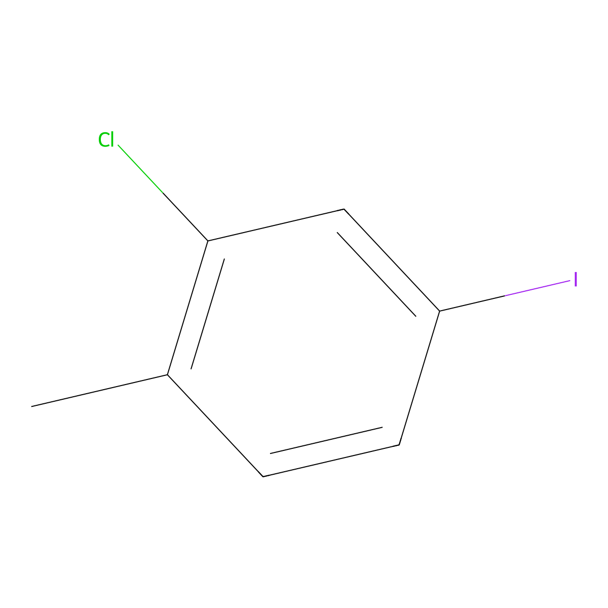 2-Chloro-4-iodotoluene molecular structure, CAS 83846-48-4