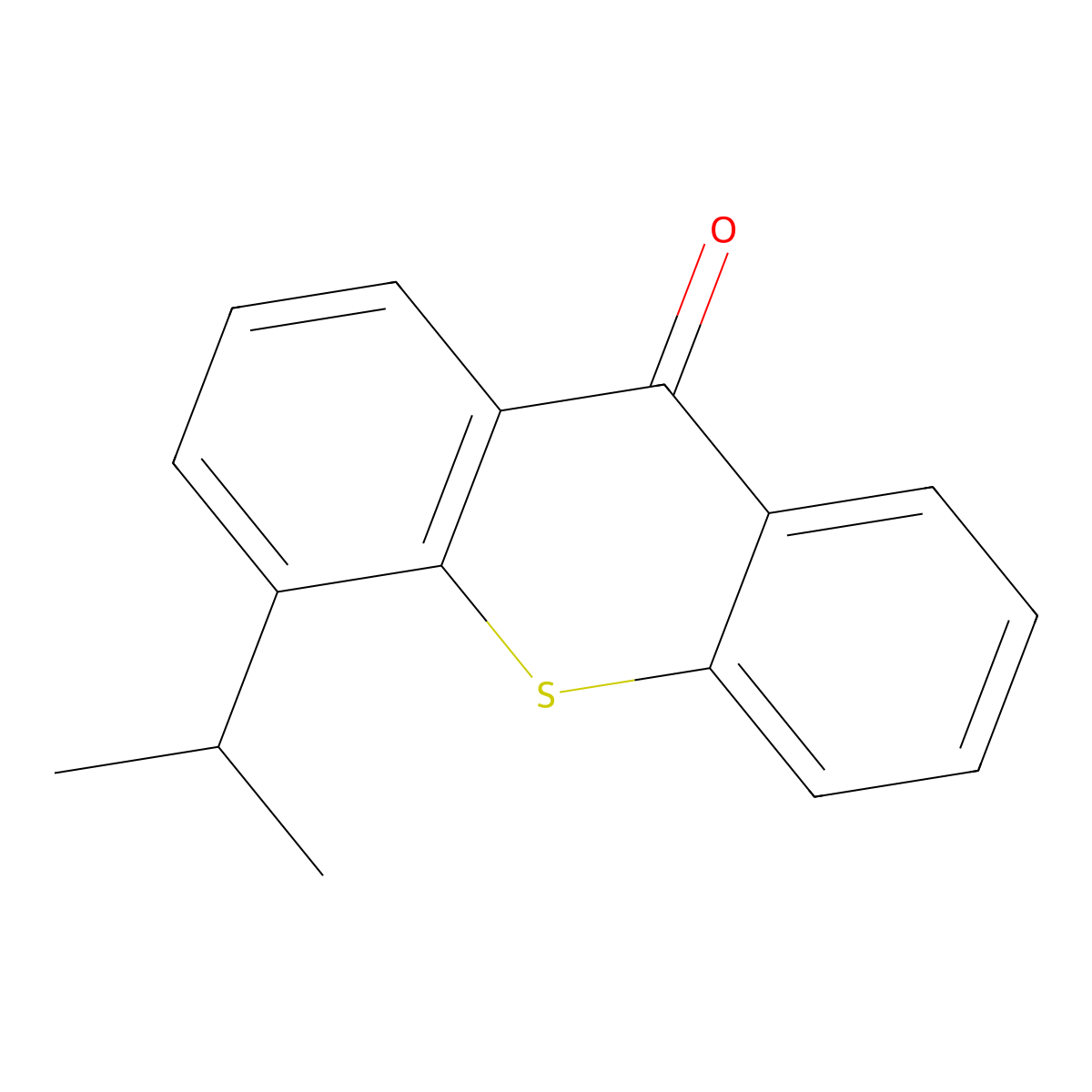 4-Isopropylthioxanthone molecular structure, CAS 83846-86-0