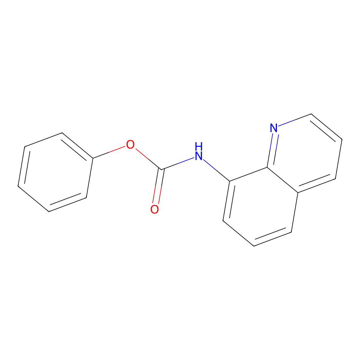 Phenyl quinolin-8-ylcarbamate molecular structure, CAS 83848-82-2