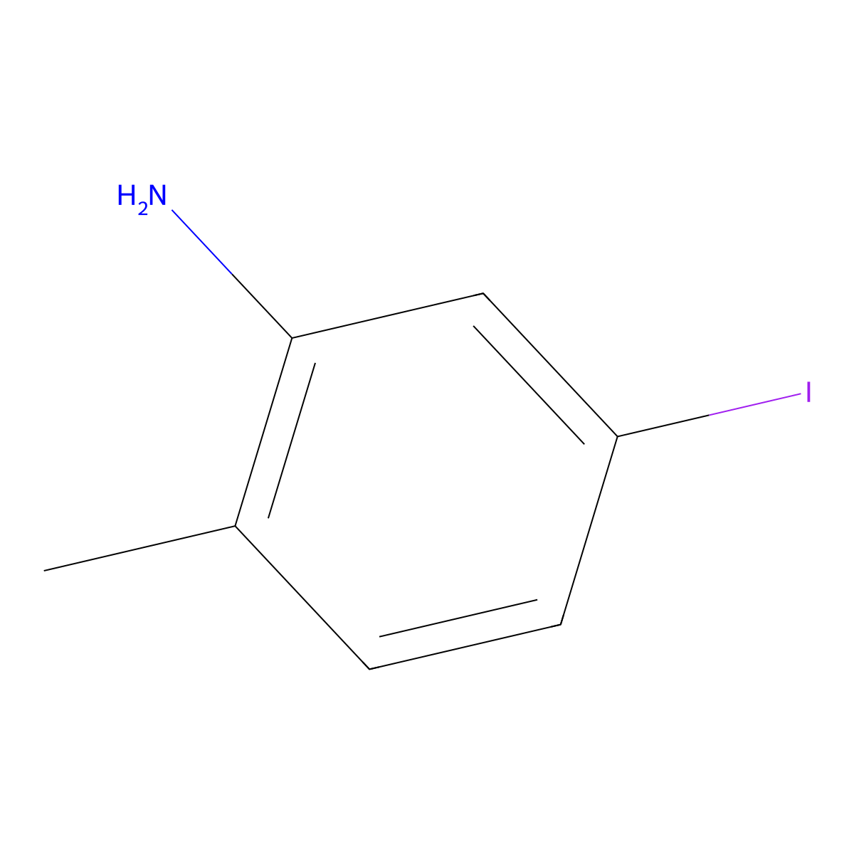 5-Iodo-o-toluidine molecular structure, CAS 83863-33-6