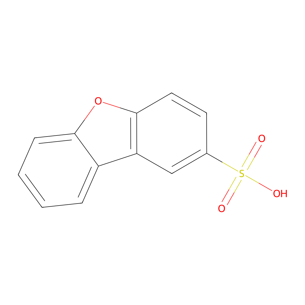 Dibenzofuran-2-sulphonic acid molecular structure, CAS 83863-63-2