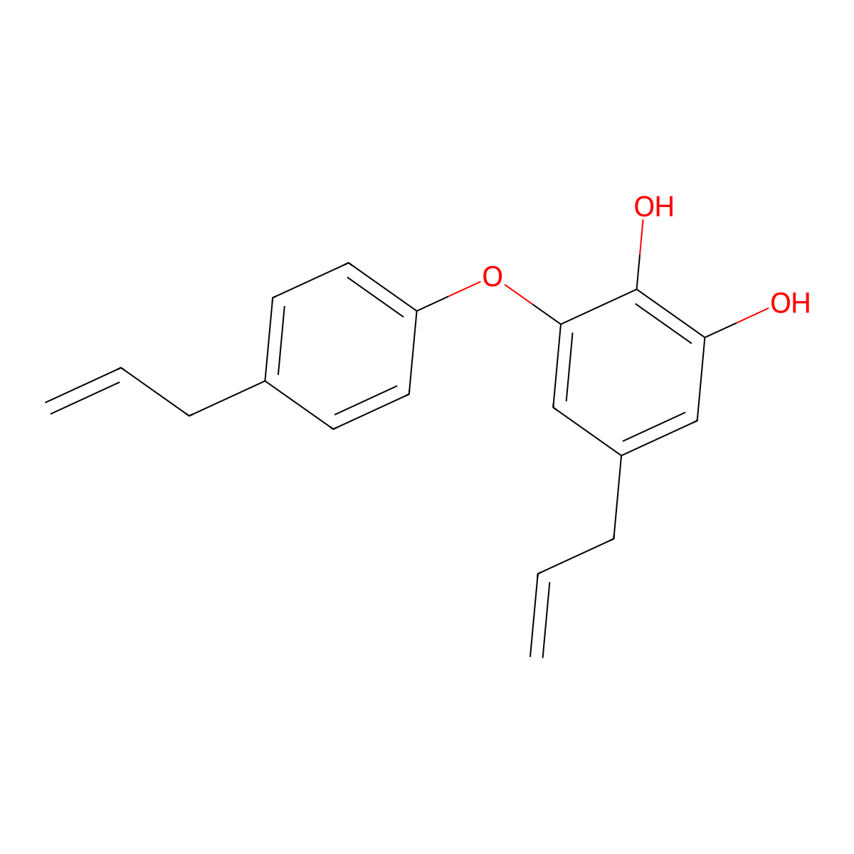 Obovatol molecular structure, CAS 83864-78-2