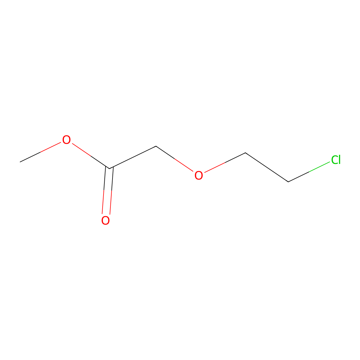 Methyl 2-(2-chloroethoxy)acetate molecular structure, CAS 83881-47-4