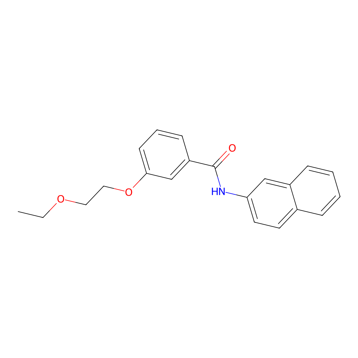 3-(2-ethoxyethoxy)-N-naphthalen-2-ylbenzamide molecular structure, CAS 838811-85-1