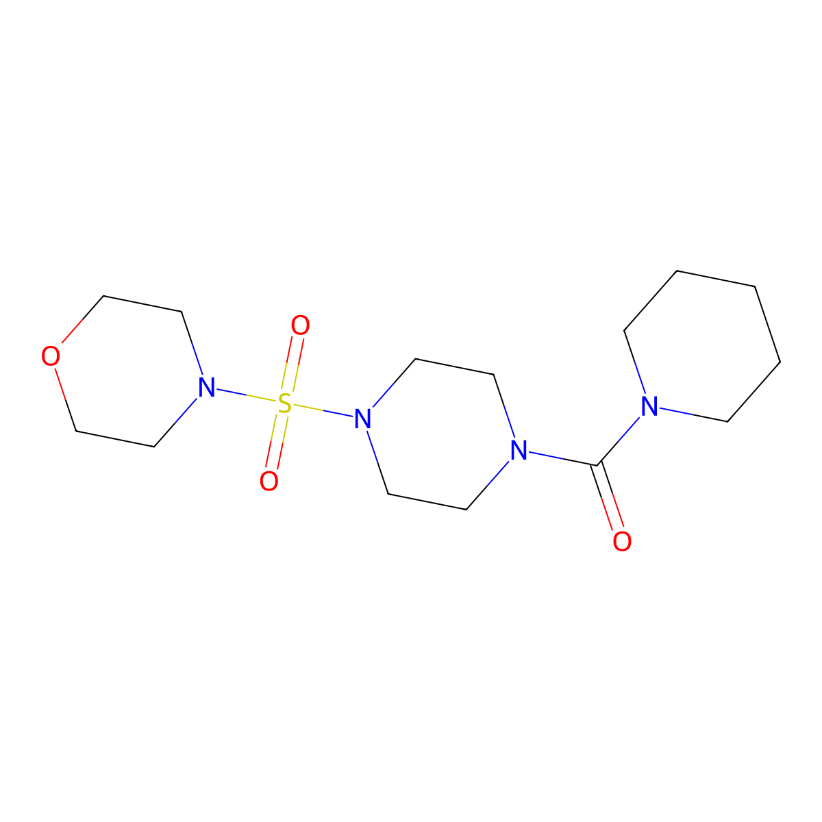 4-(Morpholin-4-ylsulfonyl)piperazinyl piperidyl ketone molecular structure, CAS 838813-23-3