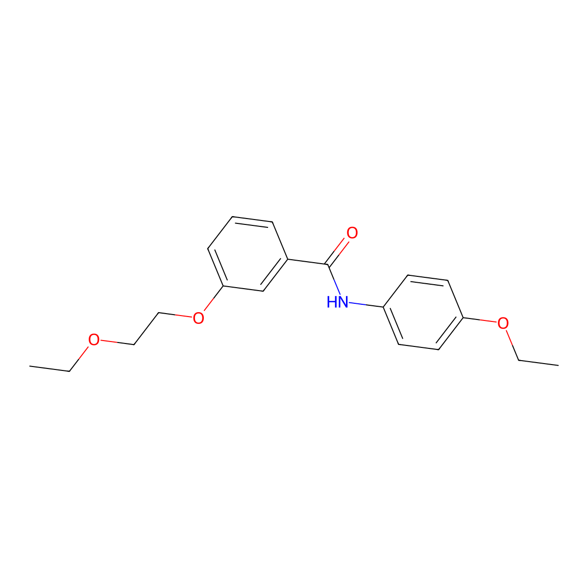 3-(2-ethoxyethoxy)-N-(4-ethoxyphenyl)benzamide molecular structure, CAS 838815-09-1