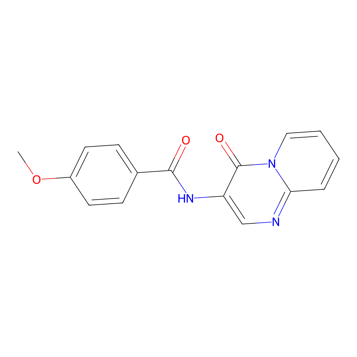 4-methoxy-N-(4-oxo-4H-pyrido[1,2-a]pyrimidin-3-yl)benzamide molecular structure, CAS 838816-30-1