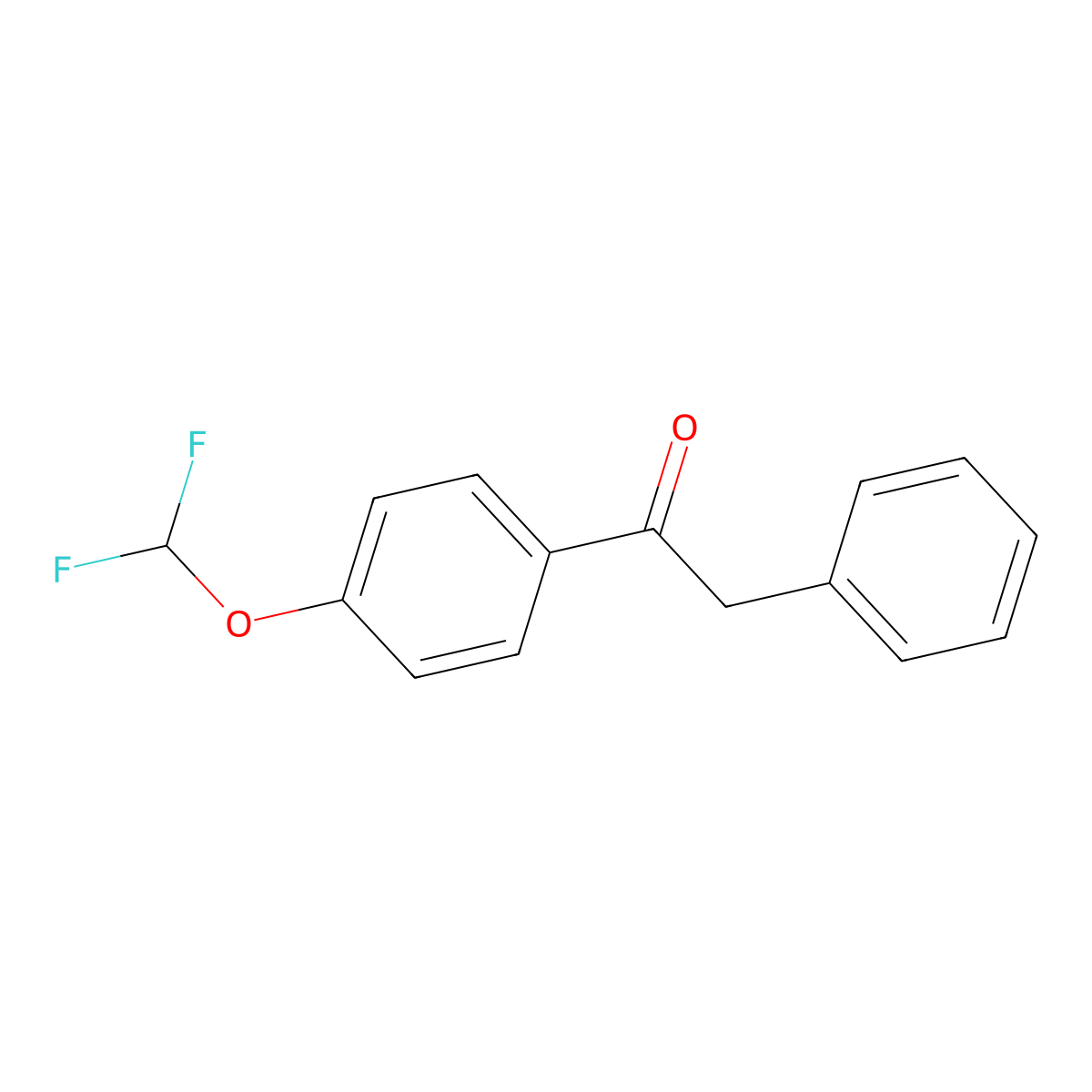 1-[4-(Difluoromethoxy)phenyl]-2-phenylethanone molecular structure, CAS 83882-61-5