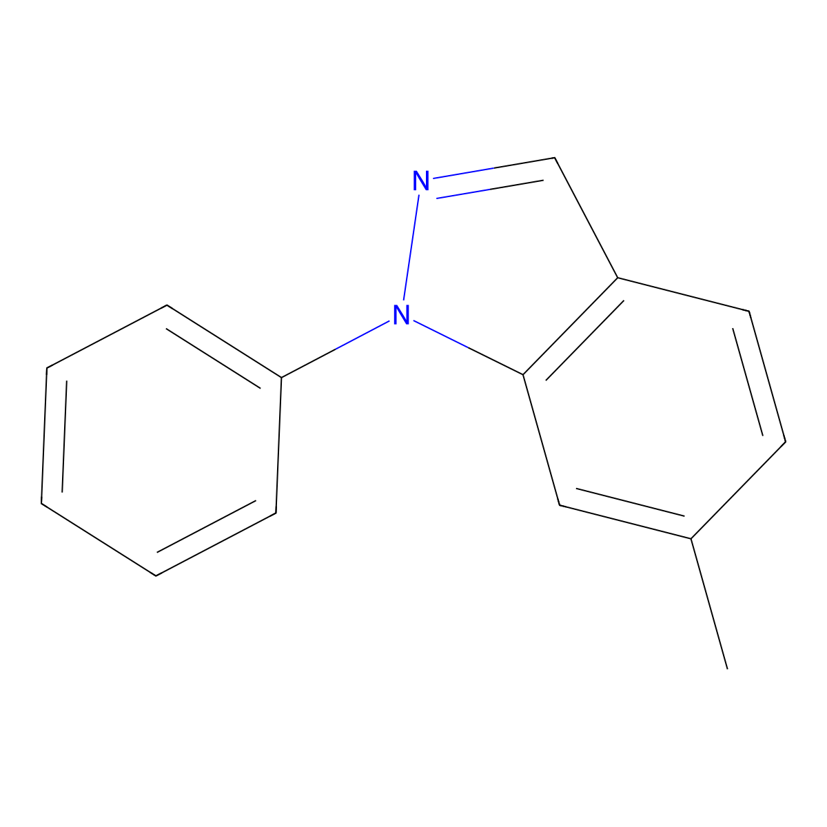6-Methyl-1-phenyl-1H-indazole molecular structure, CAS 838820-88-5