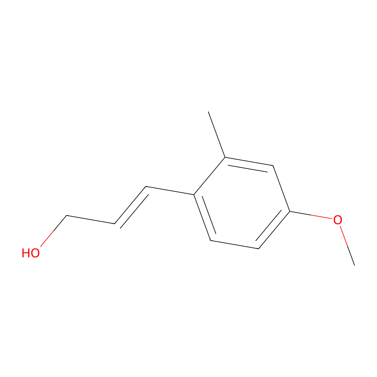3-(4-Methoxy-2-methylphenyl)prop-2-en-1-ol molecular structure, CAS 838822-35-8