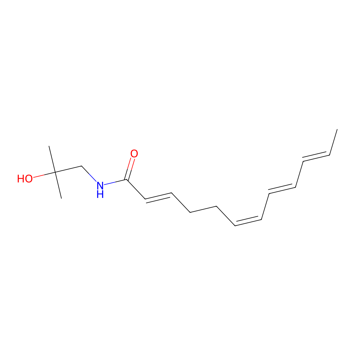 Hydroxy-Alpha-Sanshool molecular structure, CAS 83883-10-7