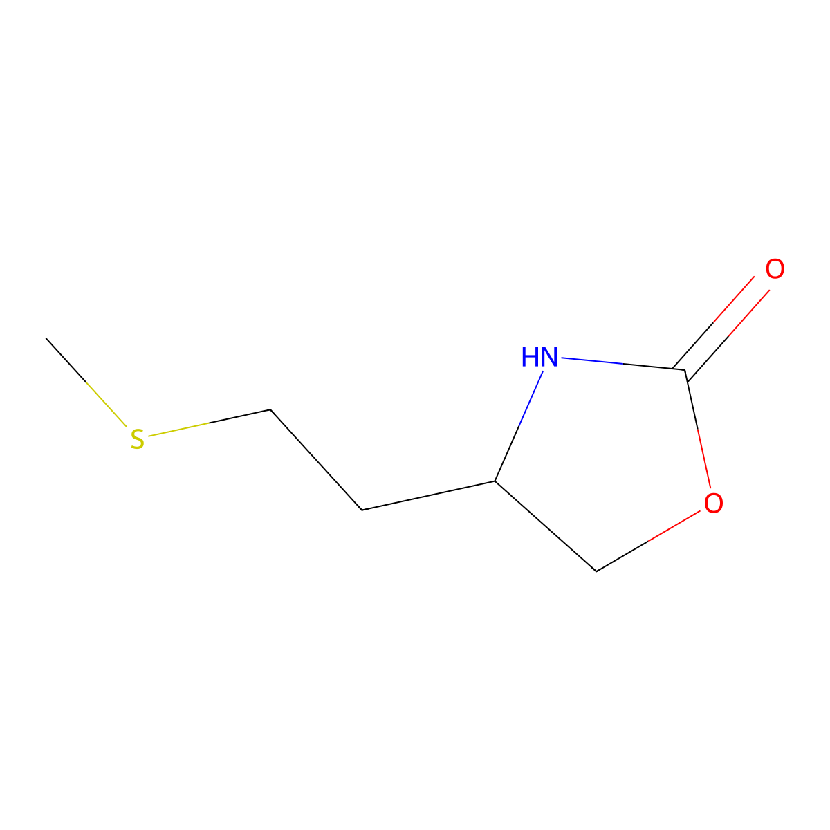 4-[2-(Methylsulfanyl)ethyl]-1,3-oxazolidin-2-one molecular structure, CAS 838862-16-1