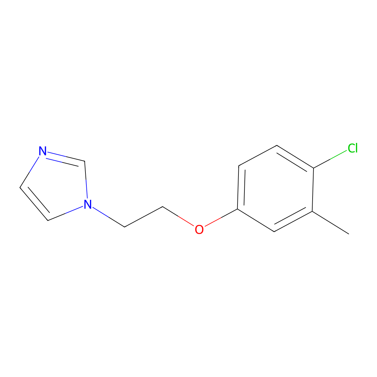 1-[2-(4-chloro-3-methylphenoxy)ethyl]-1H-imidazole molecular structure, CAS 838865-33-1