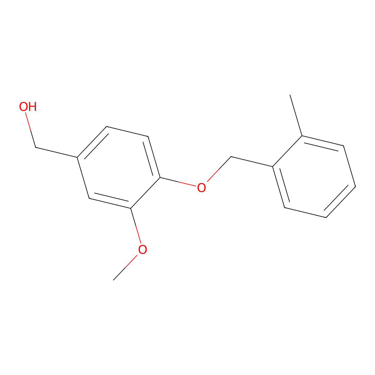 {3-Methoxy-4-[(2-methylbenzyl)oxy]phenyl}methanol molecular structure, CAS 838868-79-4