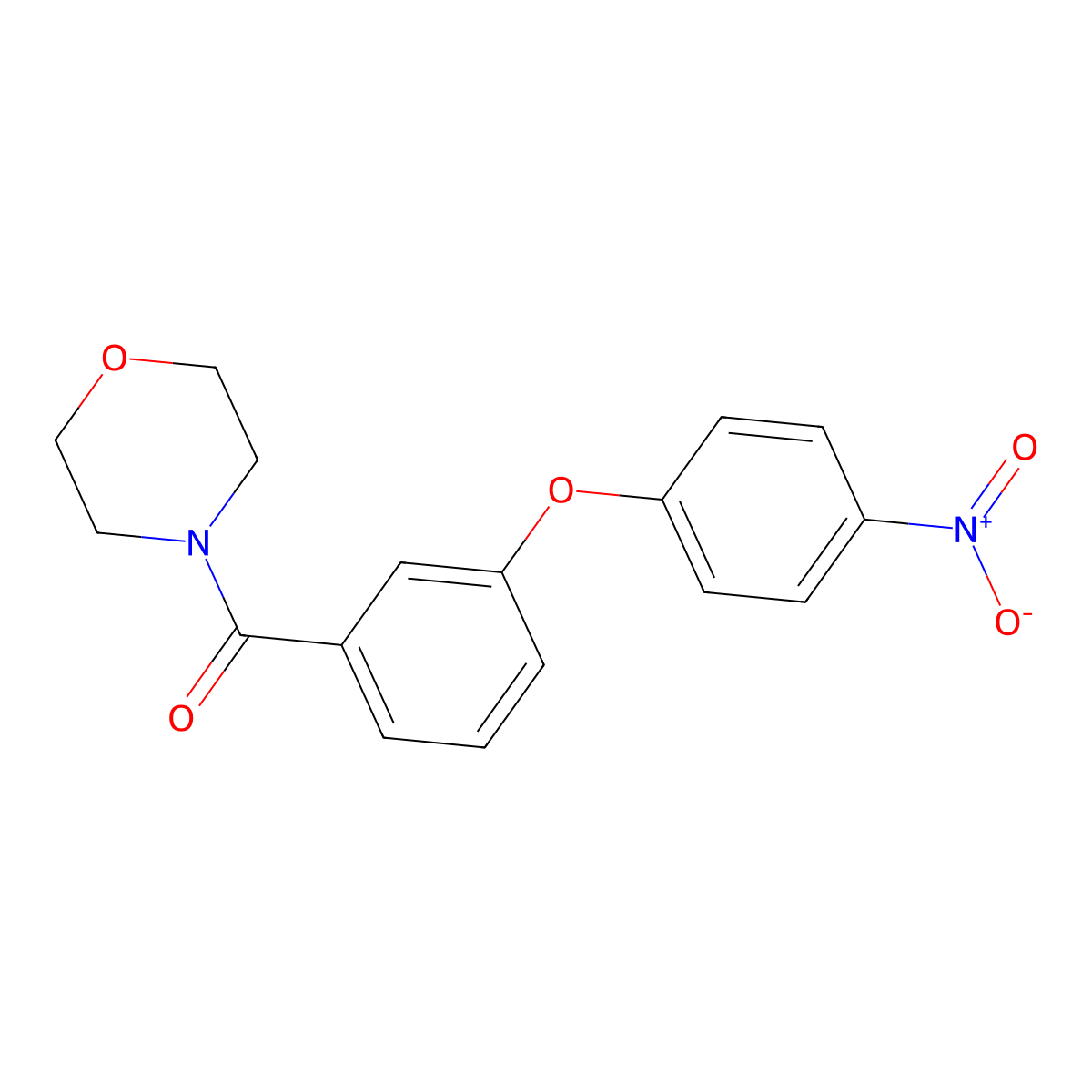 Morpholin-4-yl[3-(4-nitrophenoxy)phenyl]methanone molecular structure, CAS 838868-84-1