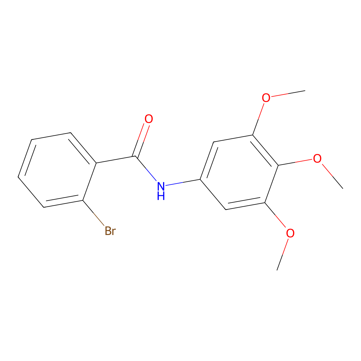2-bromo-N-(3,4,5-trimethoxyphenyl)benzamide molecular structure, CAS 838873-73-7