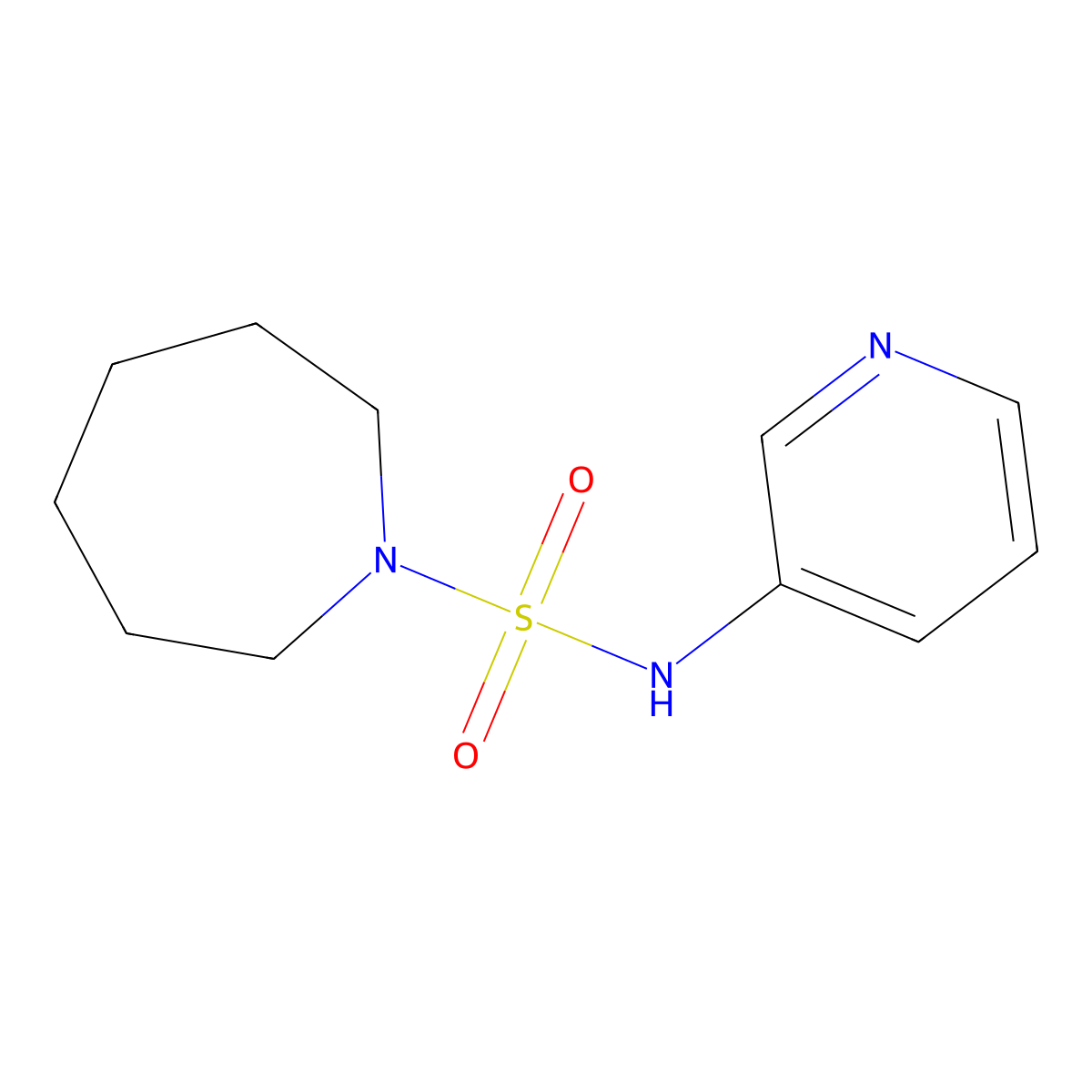 N-pyridin-3-ylazepane-1-sulfonamide molecular structure, CAS 838874-74-1